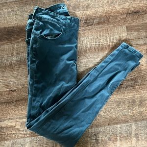American eagle outfitters blue super stretch jeans (jeggings) size 2